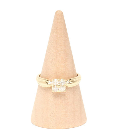 美品 リング 指輪 K18 ダイヤ0.34ct レディース SIZE 13号