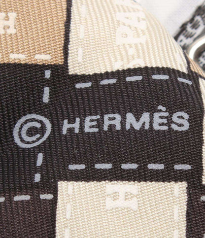 エルメス スカーフ ツイリー シルク100％ ボリュデュック チェック レディース HERMES
