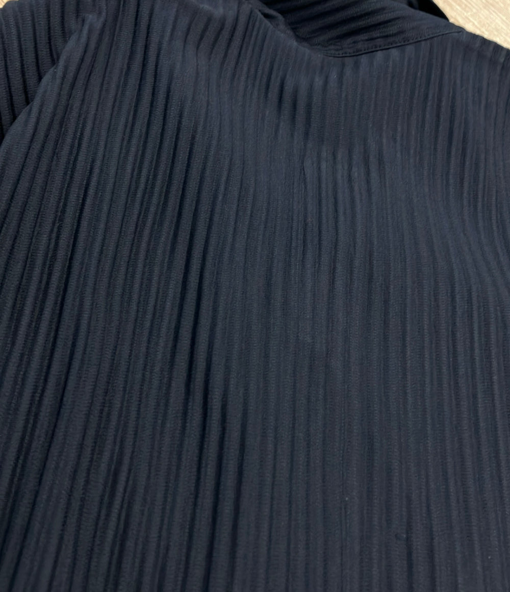 HOMME PLISSE ISSEY MIYAKE 半袖シャツ スキッパー プリーツ HP55JM030 メンズ SIZE 3 (L) オム プリッセ イッセイミヤケ