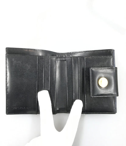 ブルガリ  二つ折り財布 Wホック デニム      レディース  (2つ折り財布) Bvlgari