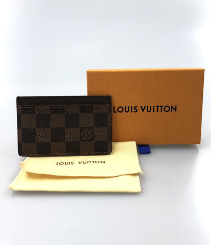 ルイヴィトン 美品 カードケース パスケース ポルトカルトサーンプル ダミエエベヌ   N61722 メンズ  (複数サイズ) Louis Vuitton