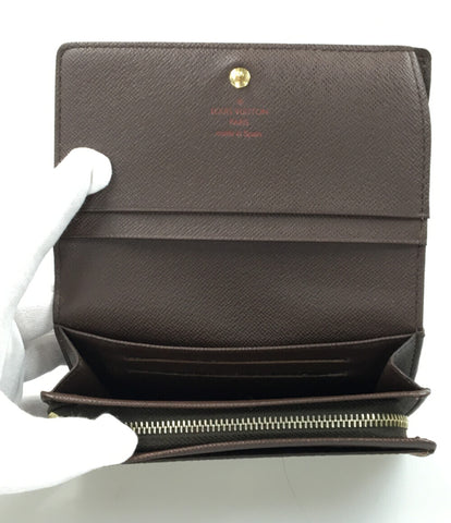 ルイヴィトン  二つ折り財布 ポルトフォイユトレゾール ダミエエベヌ   N61736 メンズ  (2つ折り財布) Louis Vuitton