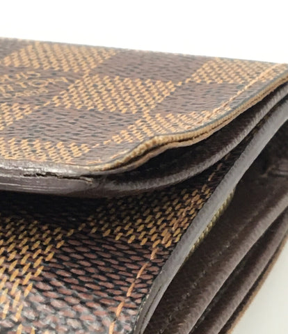 ルイヴィトン  二つ折り財布 ポルトフォイユトレゾール ダミエエベヌ   N61736 メンズ  (2つ折り財布) Louis Vuitton