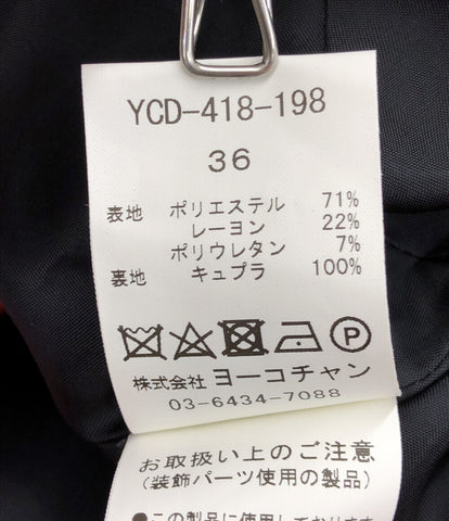 美品 パールノースリーブワンピース     YCD-418-198 レディース SIZE 36 (S) YOKO CHAN