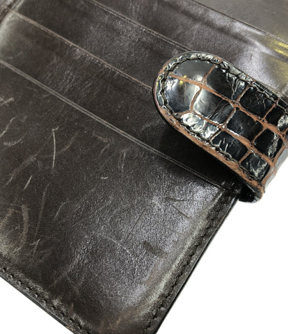 ボッテガベネタ  二つ折り財布 クロコダイル      レディース  (2つ折り財布) BOTTEGA VENETA