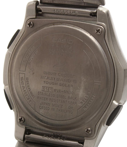 カシオ 腕時計 ウェーブセプター ソーラー ブラック WVA-M630D-1AJF メンズ CASIO