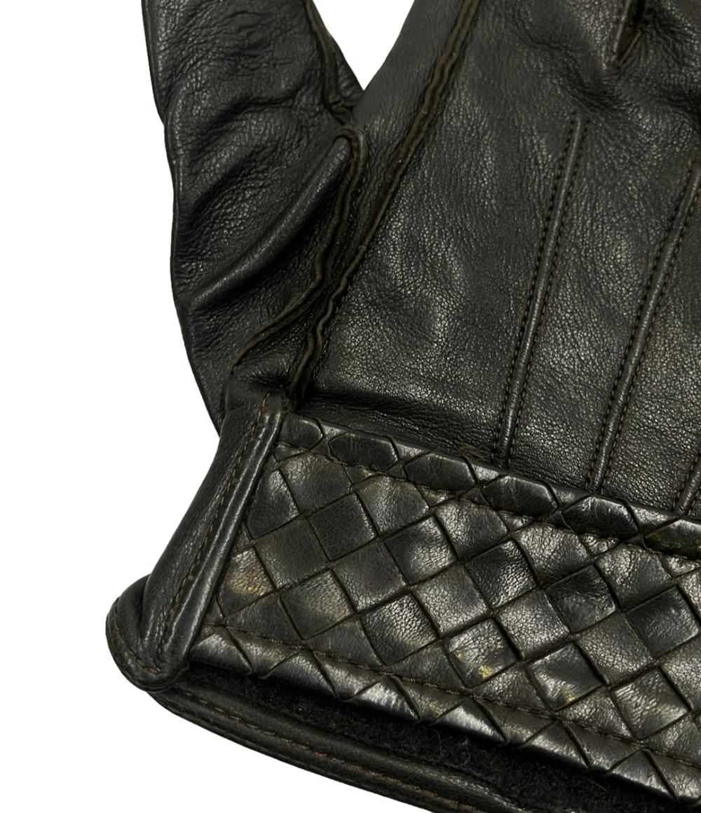 ボッテガヴェネタ レザーグローブ 手袋 メンズ (85) BOTTEGAVENETA