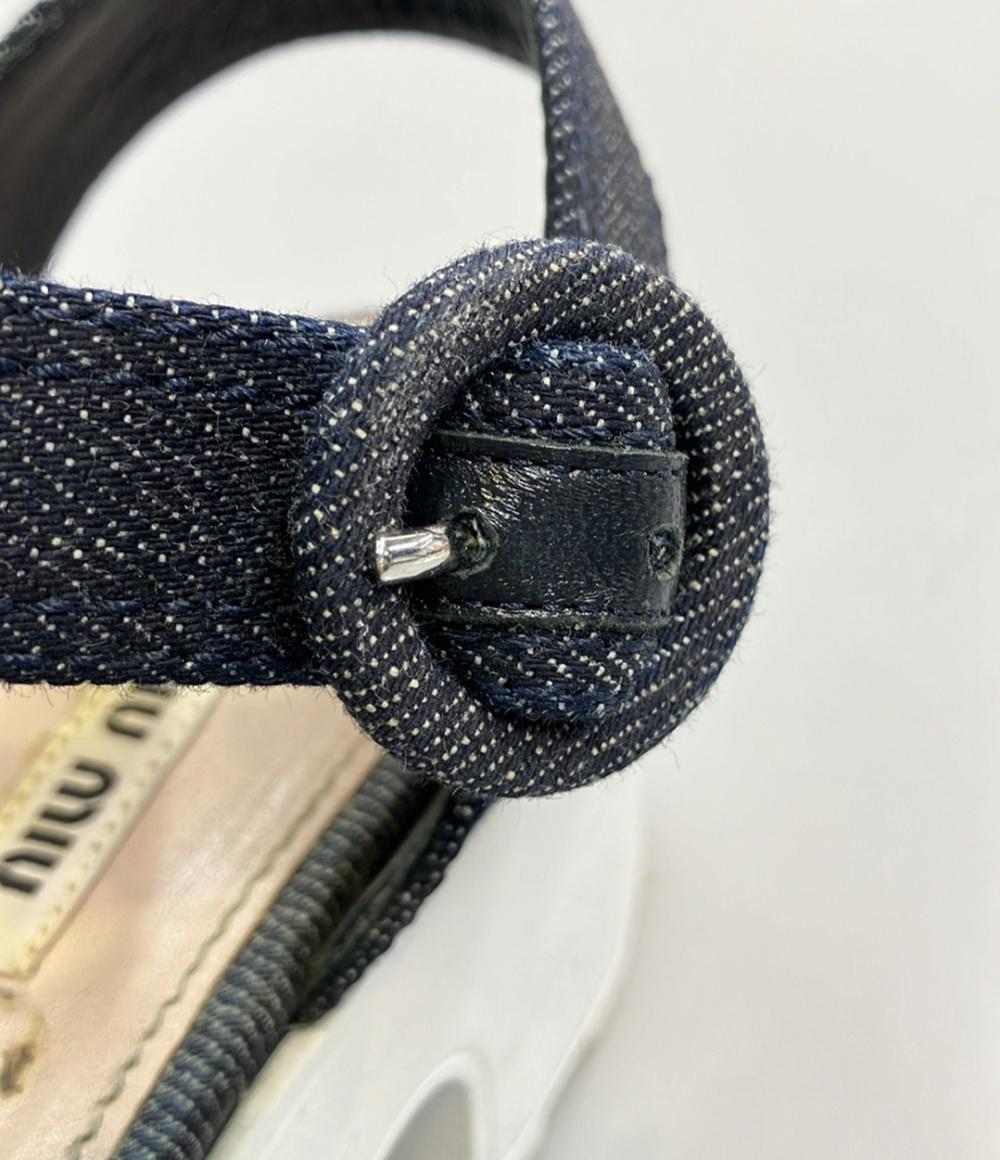 ミュウ ミュウ クロスサンダル レディース SIZE 36 1/2 (M) Miu Miu