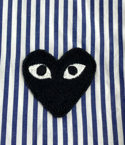美品 PLAY COMME des GARCONS ストライプ 長袖シャツ メンズ SIZE XL プレイコムデギャルソン