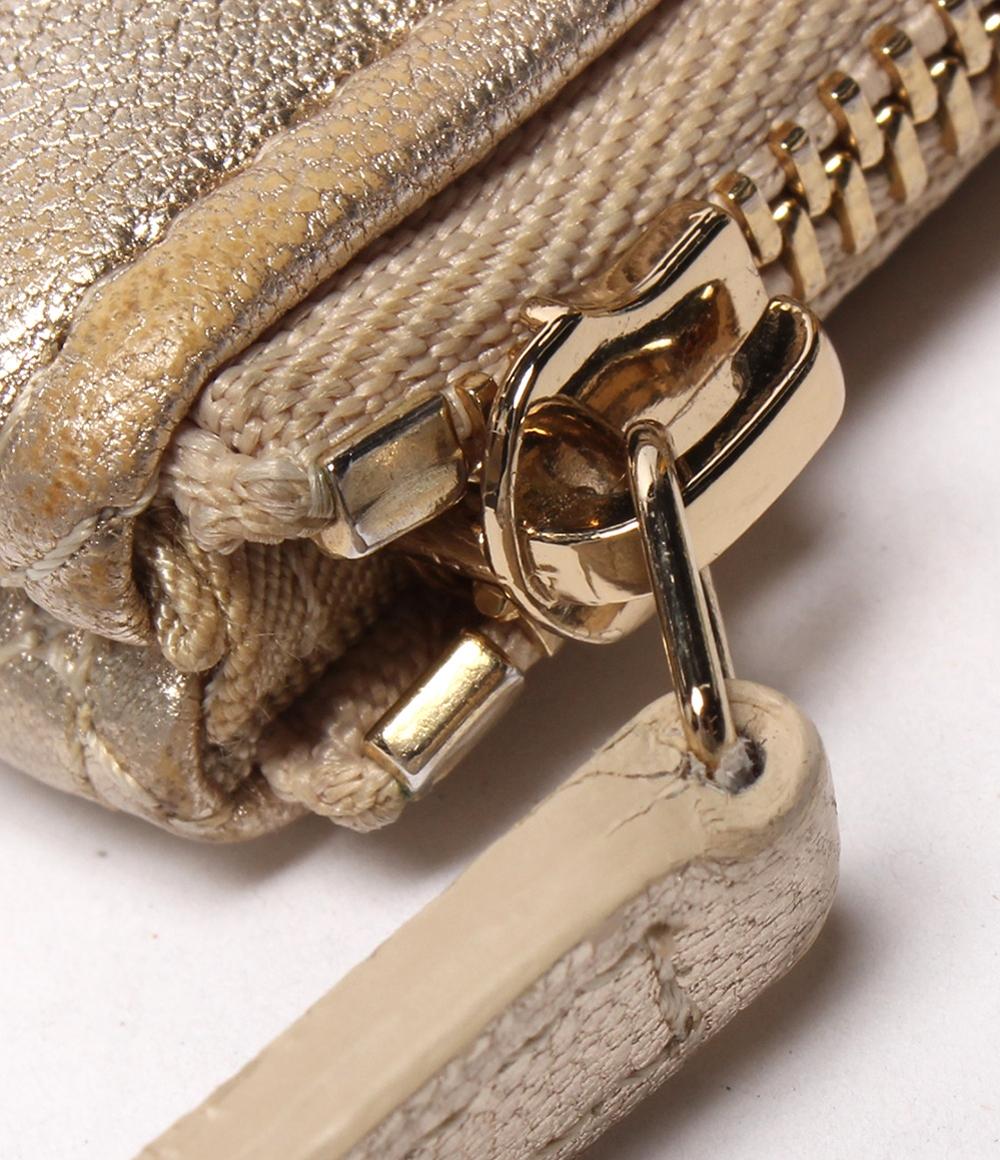 美品 CHANEL クラッチバッグ マトラッセ ラムスキン ゴールド金具