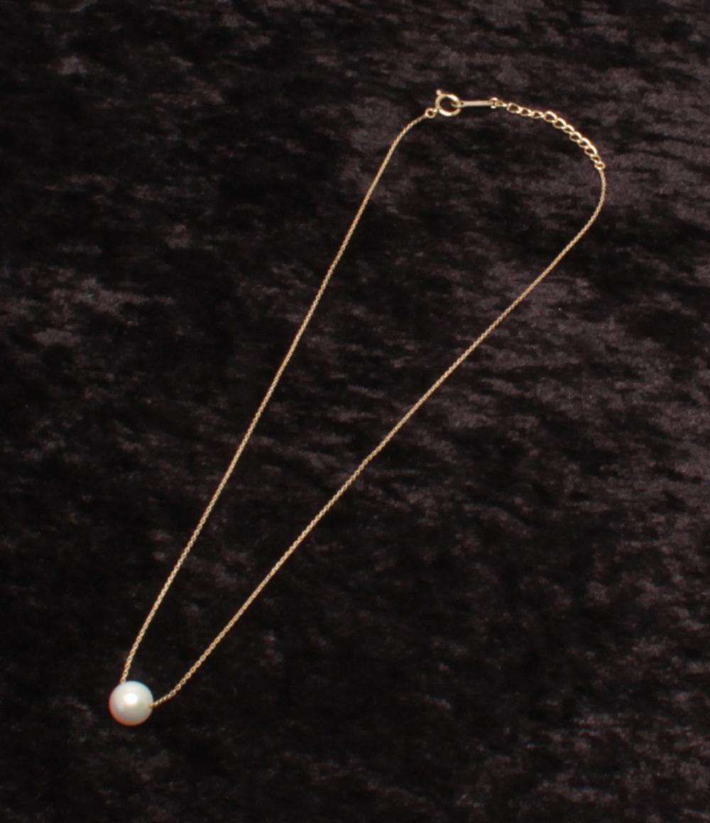 美品 TASAKI ネックレス K18 パール 7.6mm レディース タサキ