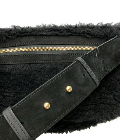 美品 MAX MARA ウエストバッグ ボディバッグ ボア レディース マックスマーラ