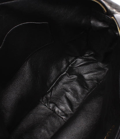 CHANEL ショルダーバッグ バイアスステッチ Vステッチ フリンジ ラムスキン ゴールド金具 2番台 肩掛け 斜め掛け レディース シャネル