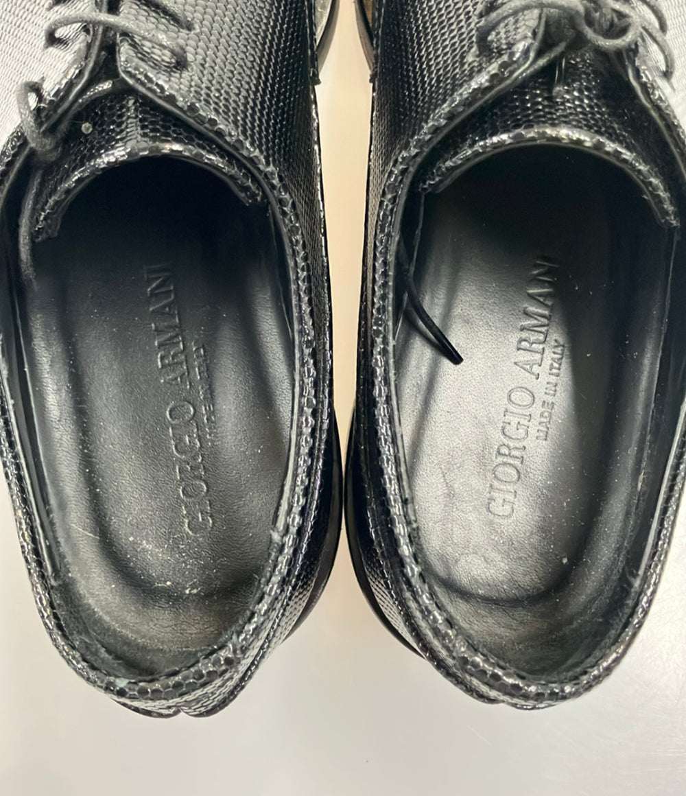 GIORGIO ARMANI ドレスシューズ リザード型押し メンズ SIZE 6 1/2 ジョルジオアルマーニ