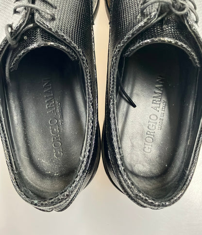 GIORGIO ARMANI ドレスシューズ リザード型押し メンズ SIZE 6 1/2 ジョルジオアルマーニ