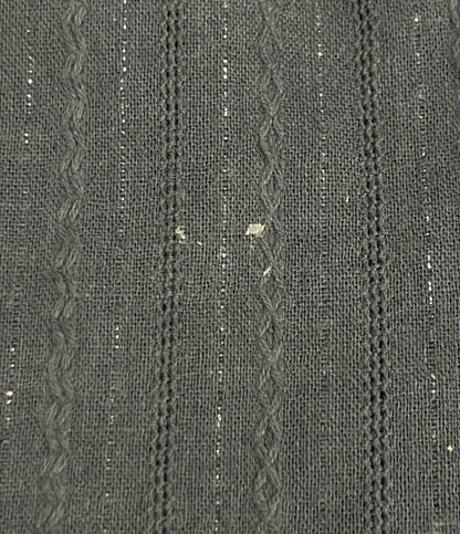 sara mallika 半袖 コットン ジャカード ミラー 刺繍 ドレス ワンピース レディース SIZE S サラマリカ