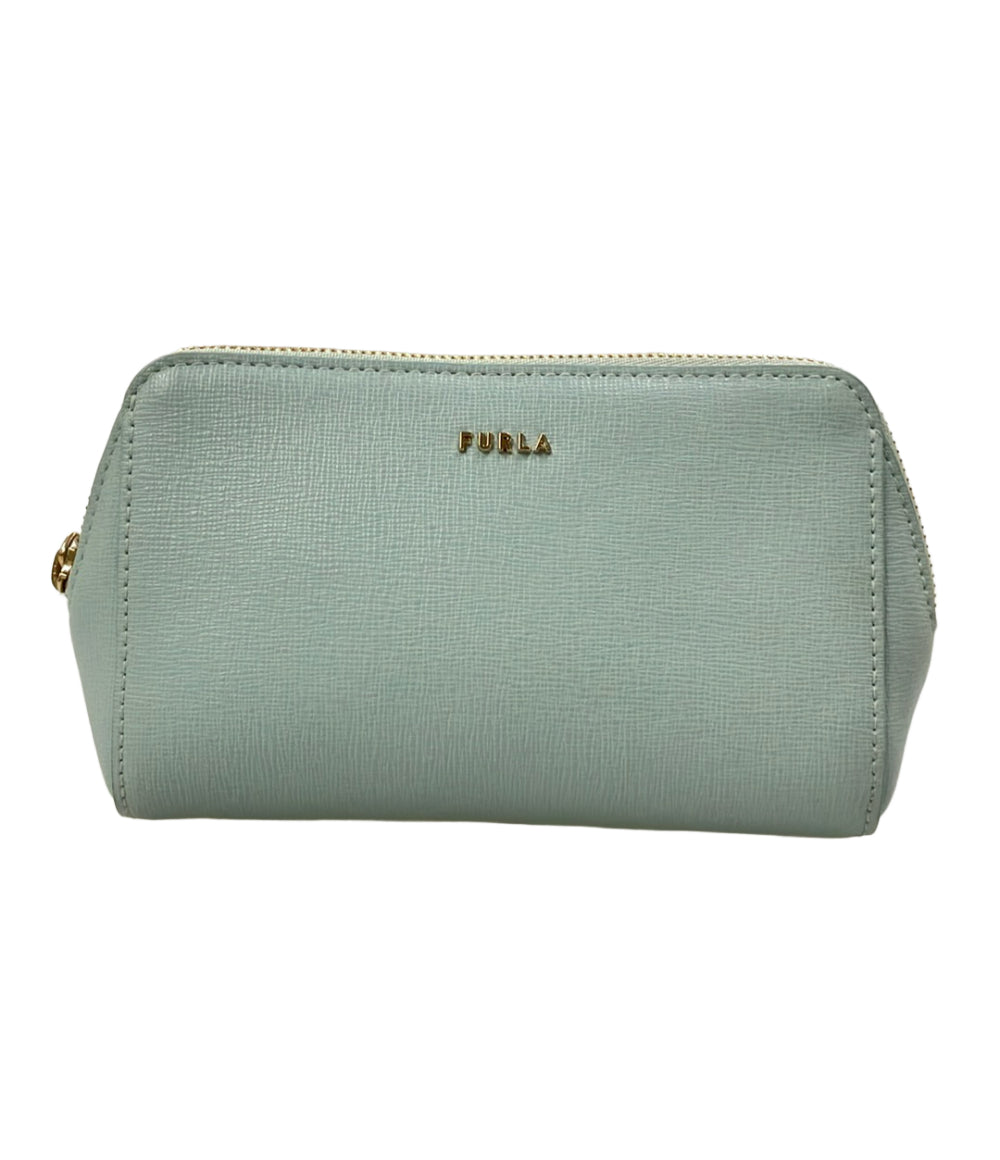 美品 FURLA ポーチ コスメポーチ レザー レディース フルラ