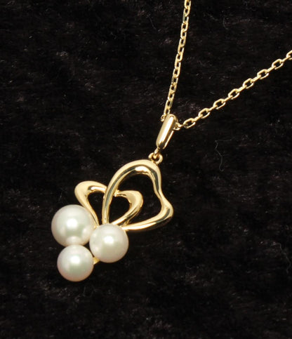 美品 ミキモト ネックレス K18 パール レディース MIKIMOTO