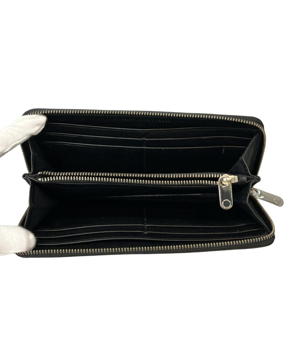 美品 マークバイマークジェイコブス ラウンドファスナー長財布 レディース MARC BY MARC JACOBS
