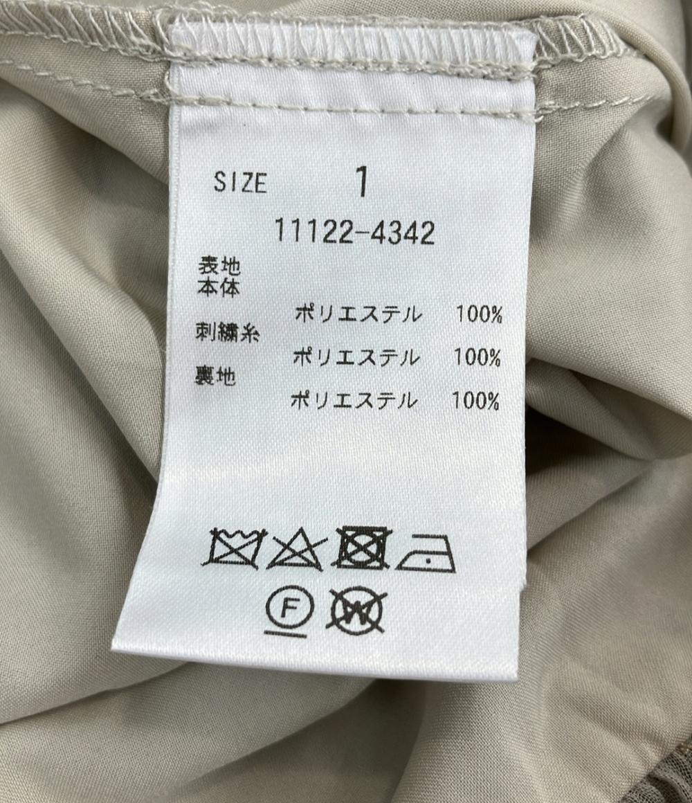 クラネ 長袖ブラウス ジャガードブラウス 花柄 レディース SIZE 1 (S) CLANE