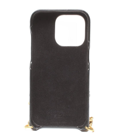 美品 Christian Dior iphoneケース チェーンストラップ付き iphone14pro レディース クリスチャンディオール