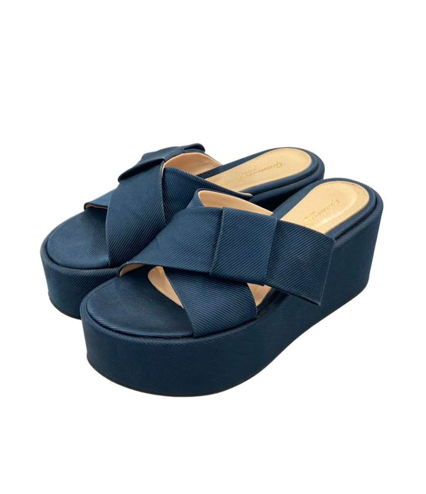 Gianvito Rossi サンダル クロスストラップ 厚底 レディース SIZE 35 1