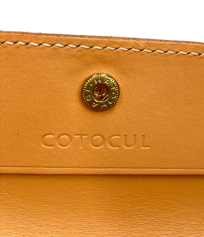 美品 COTOCUL 二つ折り財布 革 レディース コトカル
