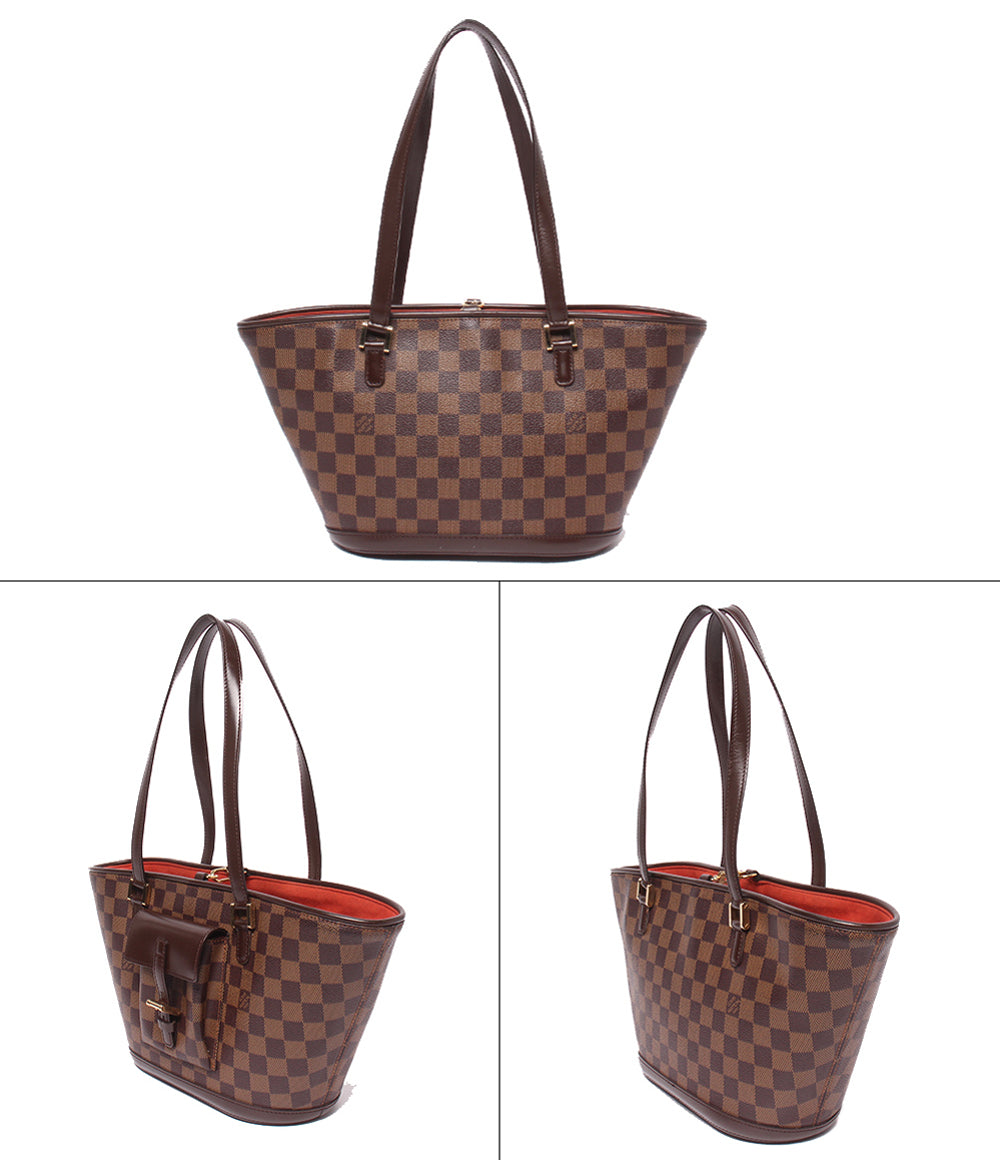 LOUIS VUITTON トートバッグ ショルダーバッグ 肩掛け マノスク PM ダミエ エベヌ N51121 レディース ルイ・ヴィトン