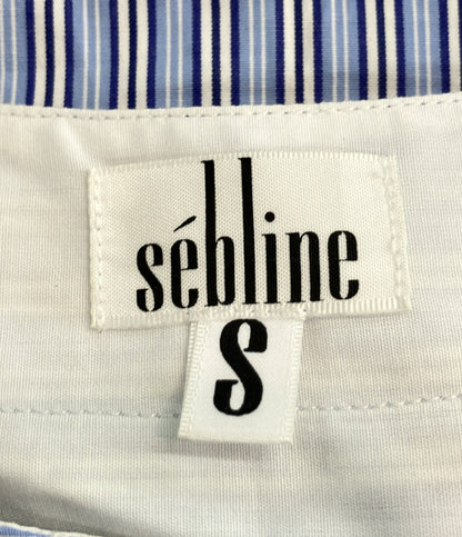 セブリン 長袖シャツワンピース ストライプ柄 レディース SIZE S sebline