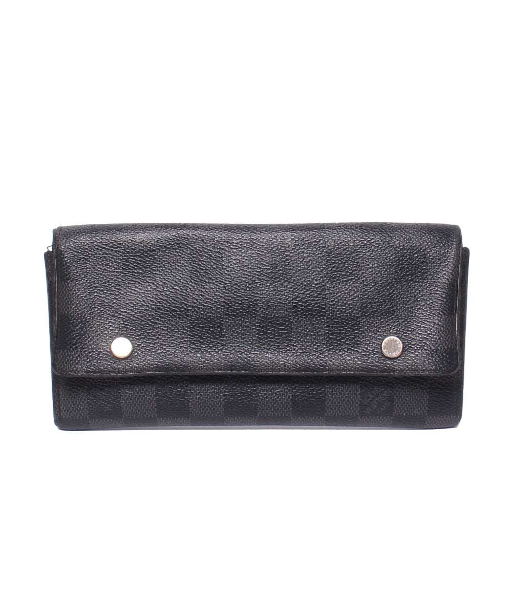 LOUIS VUITTON 長財布 ポルトフォイユ ロン モデュラブル ダミエ グラフィット N63084 メンズ ルイ・ヴィトン