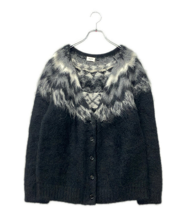 CELINE アルパカ ウール フェアアイル ニット カーディガン 2A122383D レディース SIZE M セリーヌ