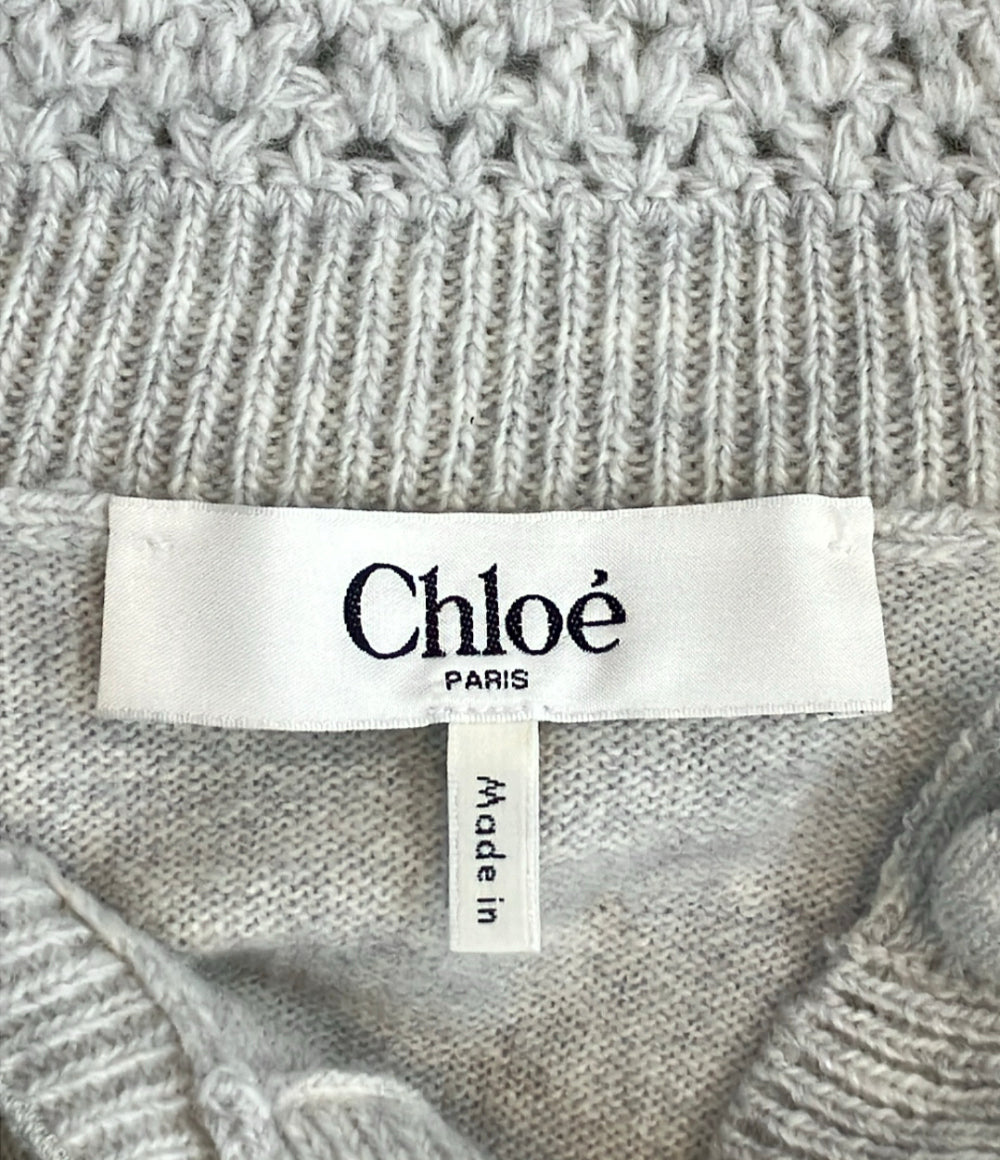 美品 Chloe PARIS 長袖 ニット CH26SMC035300NM レディース SIZE M クロエ パリス
