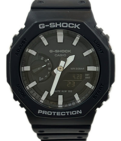 美品 CASIO 腕時計 G-SHOCK クオーツ ブラック GA-2100 メンズ カシオ