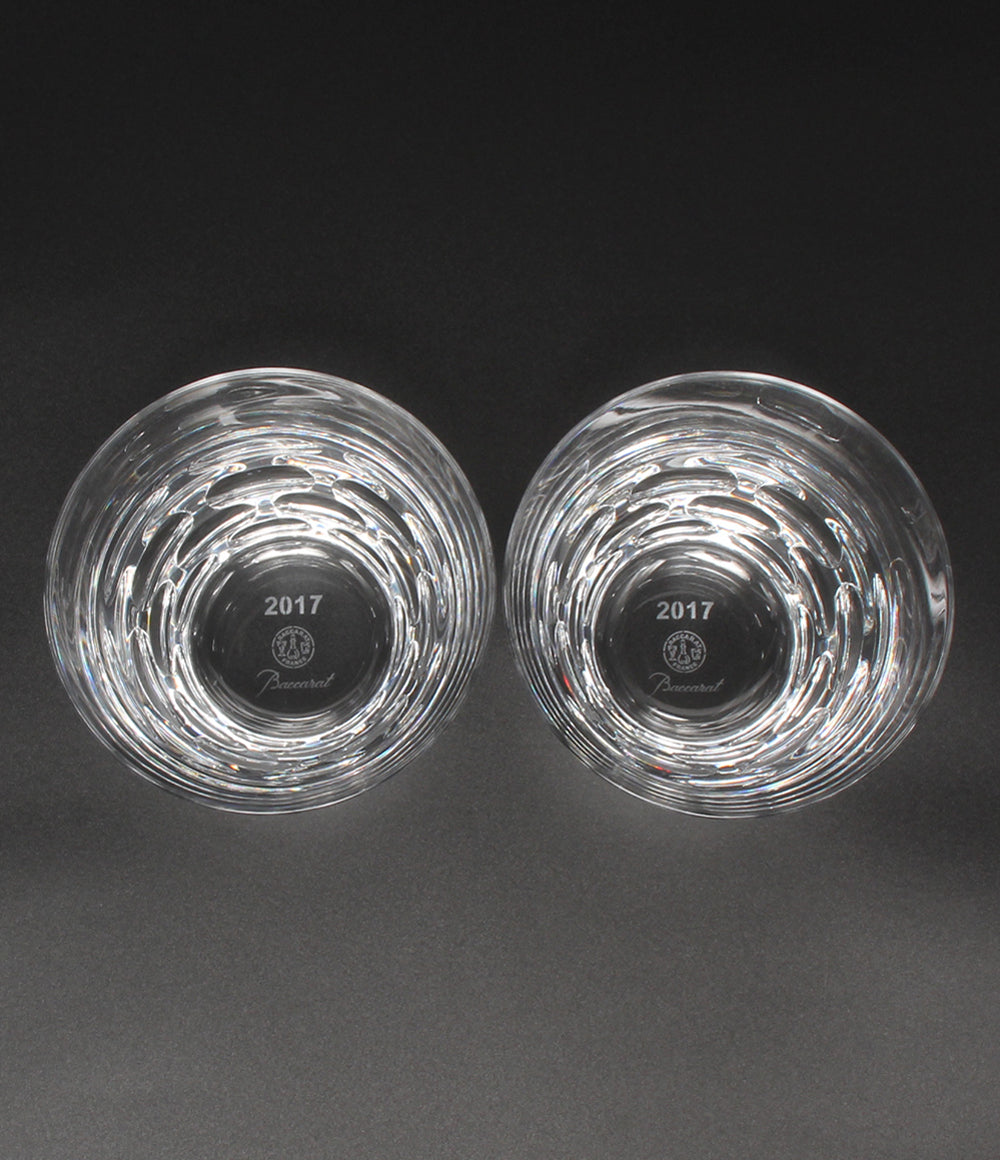 美品 Baccarat イヤータンブラー グラス 2点セット ペア 2017 ルチア バカラ
