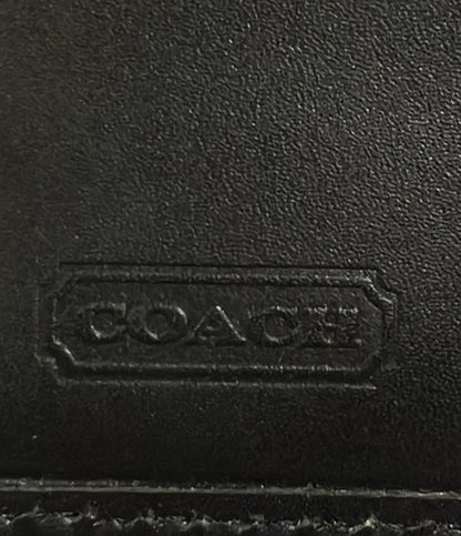美品 COACH 二つ折り財布 ミニシグネチャー レディース コーチ