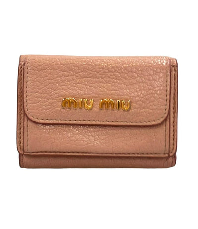 ミュウ ミュウ 三つ折り財布 レディース Miu Miu