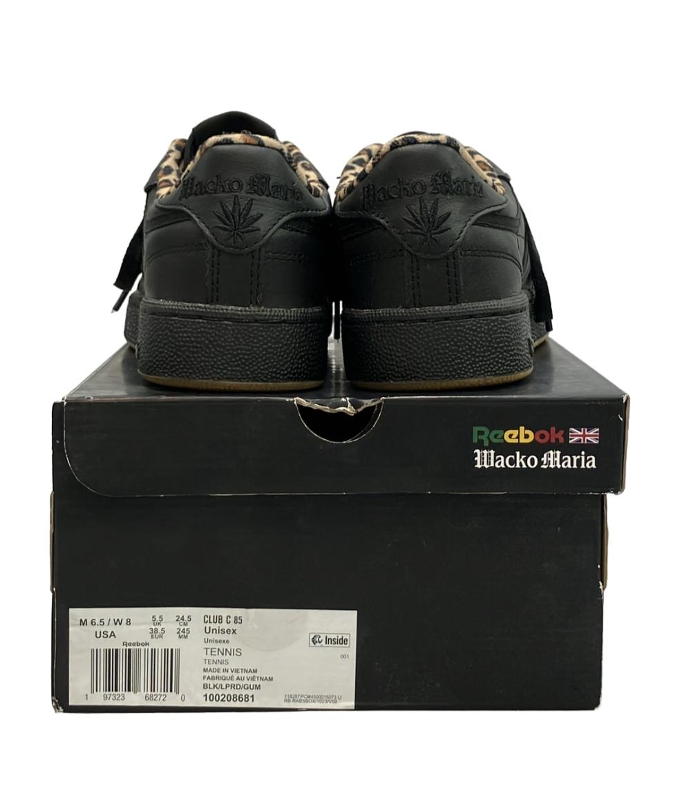 美品 Reebok WACKO MARIA ローカットスニーカー CLUB C 85 100208681 レディース SIZE 24.5 (L) リーボック ワコマリア