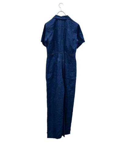 RRL カバーオール リネン インディゴ つなぎ ジャンプスーツ オーバーオール レディース SIZE 2 (S) ダブルアールエル
