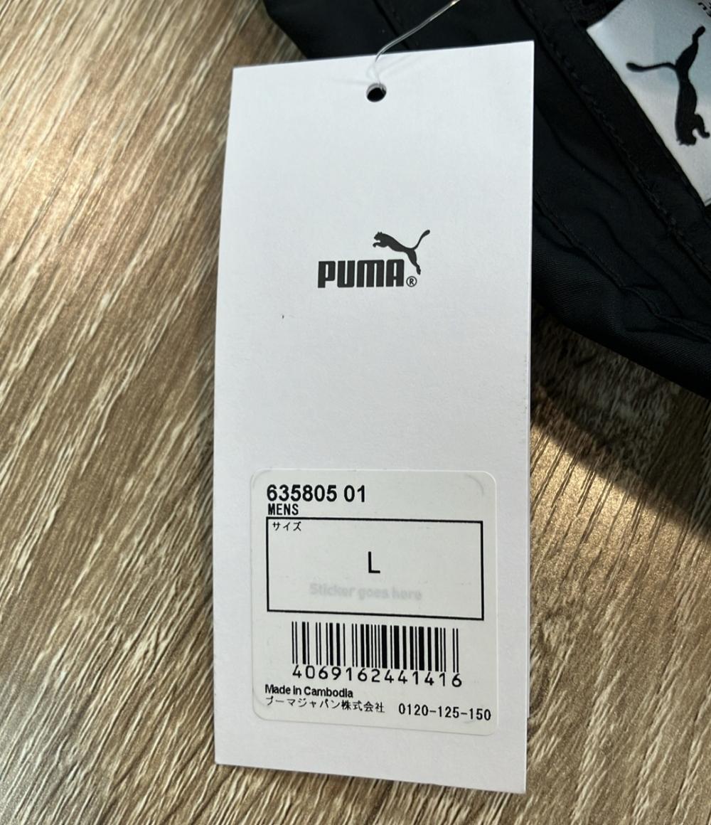 美品 PUMA コーチジャケット x REPRESENT タグ付き スナップボタン 裏地メッシュ素材 635805 01 メンズ SIZE L プーマ