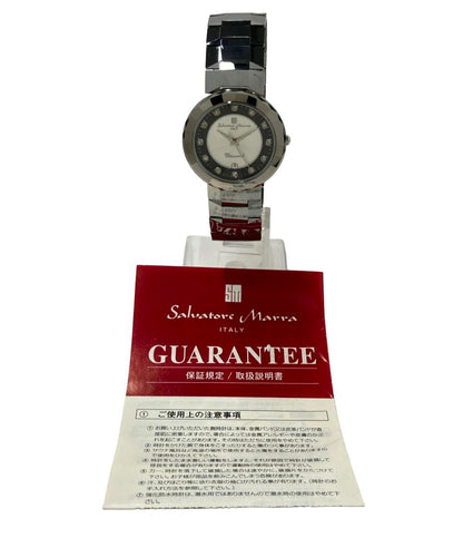 サルバトーレマーラ 腕時計 クオーツ シルバー SM-7010 レディース Salvatore Marra