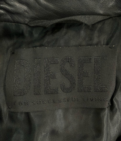 DIESEL ダブルライダース レザージャケット メンズ SIZE S ディーゼル
