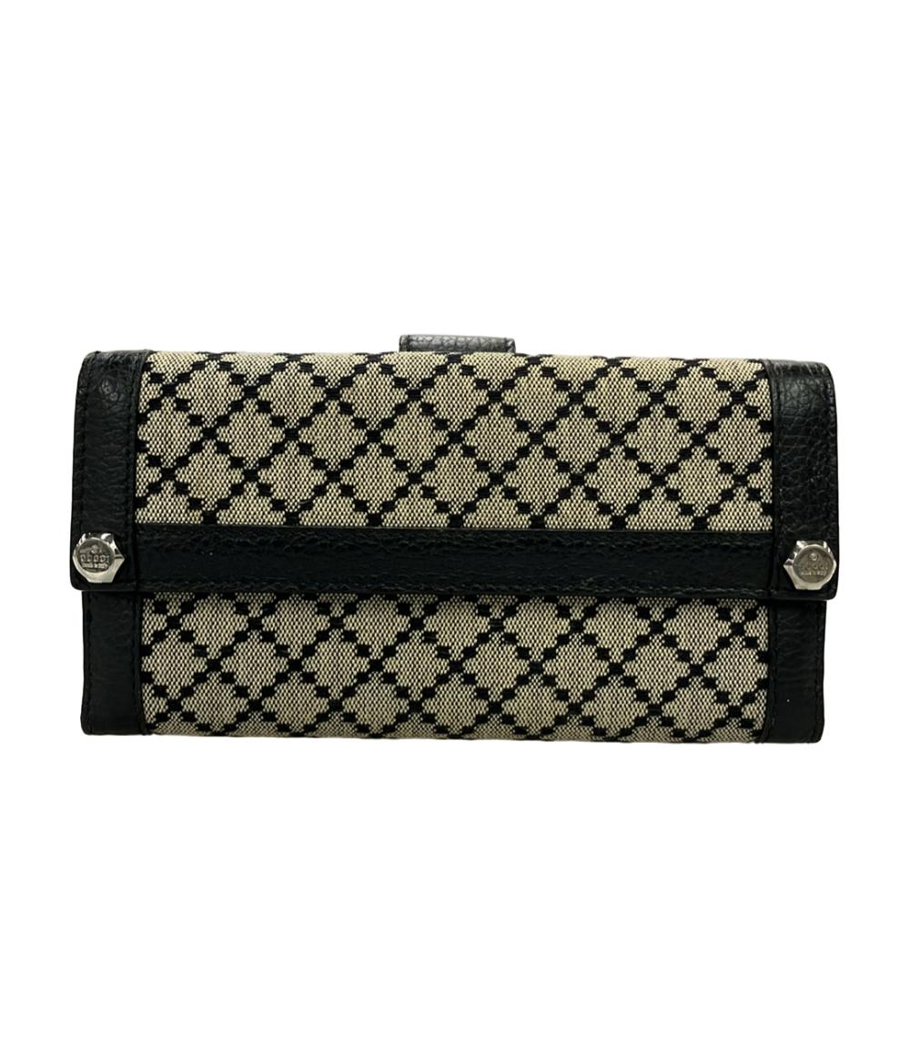 GUCCI ダブルホック 二つ折り財布 レザー ディアマンテ 231839 4276 レディース グッチ