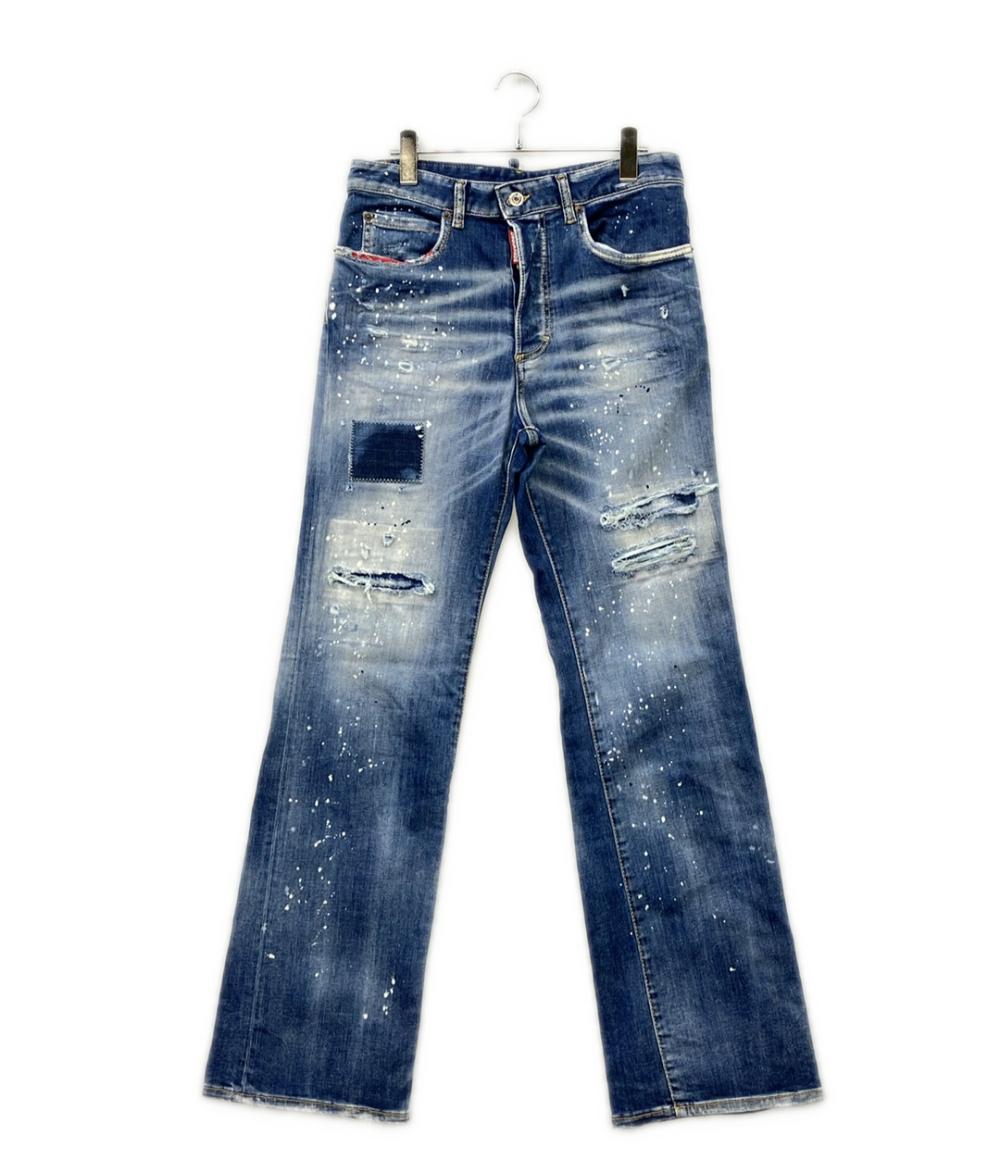 DSQUARED2 リペアペンキ加工 デニムパンツ レディース SIZE 38 ディースクエアード