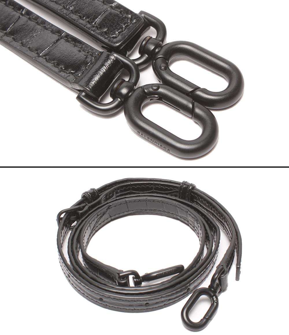 BALENCIAGA 2WAYハンドバッグ ショルダーバッグ クロコ型押し 肩掛け 斜め掛け アワーグラス レディース バレンシアガ