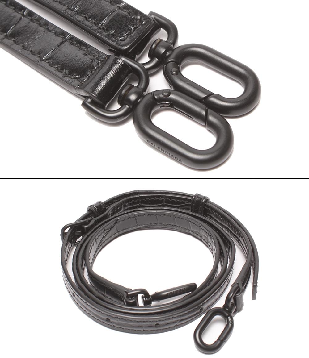 BALENCIAGA 2WAYハンドバッグ ショルダーバッグ クロコ型押し 肩掛け 斜め掛け アワーグラス レディース バレンシアガ