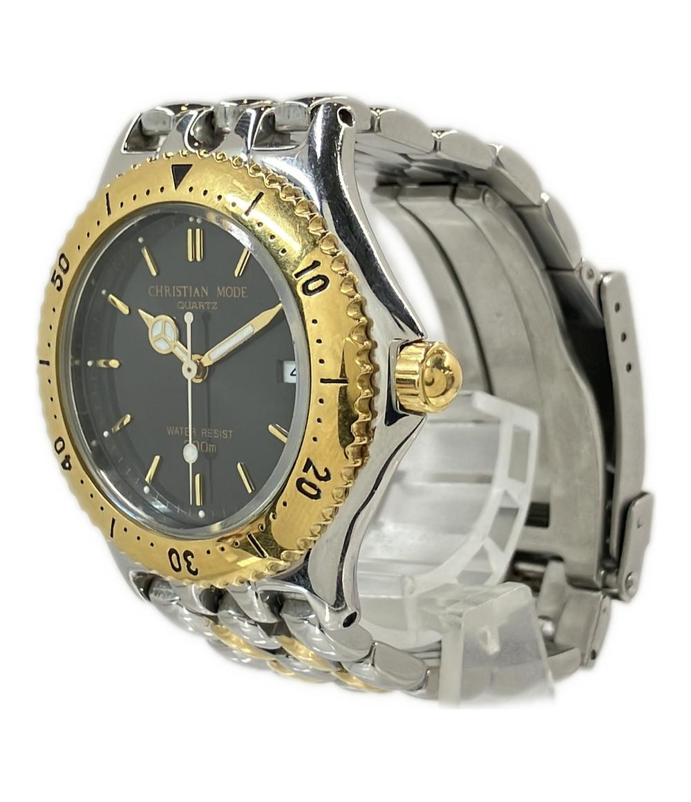 CHRISTIAN MODE 腕時計 クオーツ ブラック CM-0008 メンズ クリスチャンモード