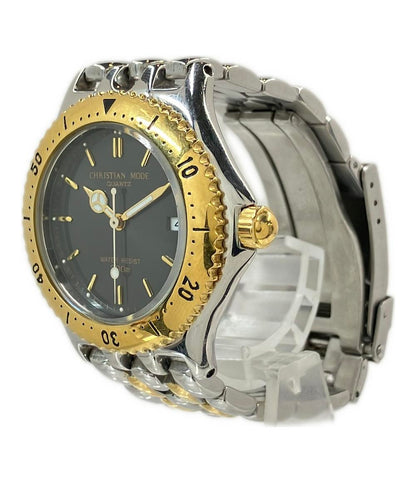 CHRISTIAN MODE 腕時計 クオーツ ブラック CM-0008 メンズ クリスチャンモード
