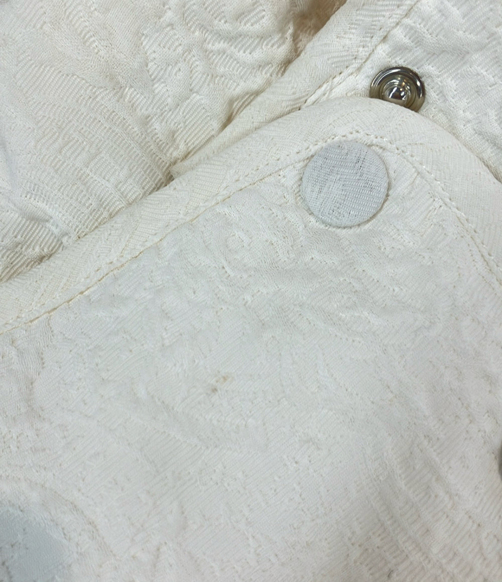 COLUMN ベスト ダウンジレ スナップボタン ジップアップ 21AW ジャカードペプラムジレ 22-140-06-080017 レディース SIZE 38 (M) コラム