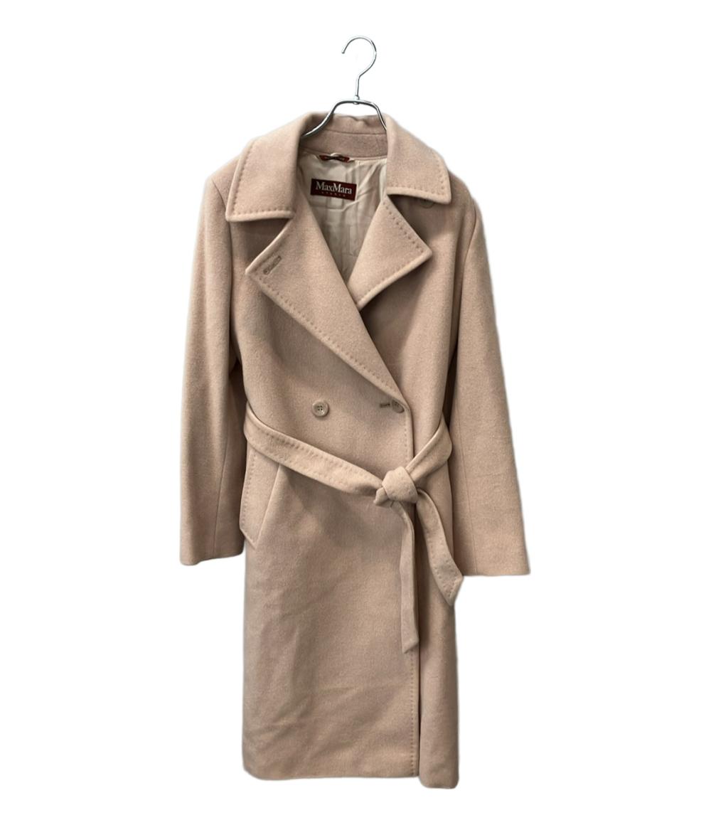 MAX MARA Studio チェスターコート シルクアンゴラ混ダブルチェスターコート ベルテッドコート 60161733000 レディース SIZE 42 (L)