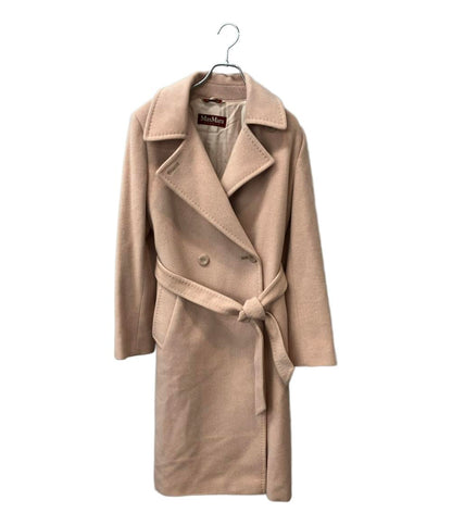MAX MARA Studio チェスターコート シルクアンゴラ混ダブルチェスターコート ベルテッドコート 60161733000 レディース SIZE 42 (L)